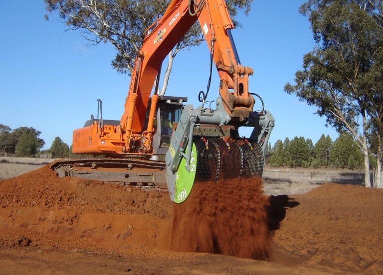 excavator screening bucket